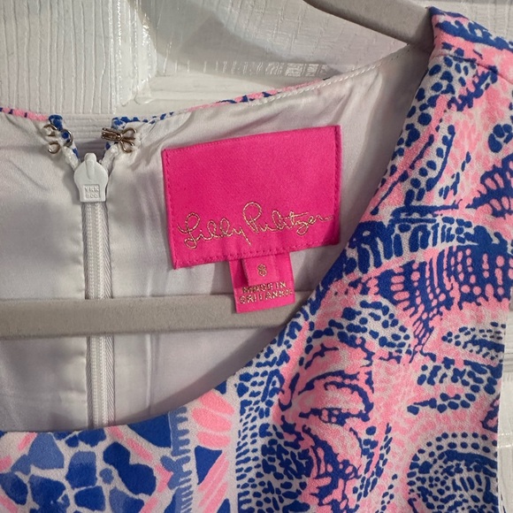 Lilly Pulitzer Pink Blue Romper Donna - Picture 2 of 2